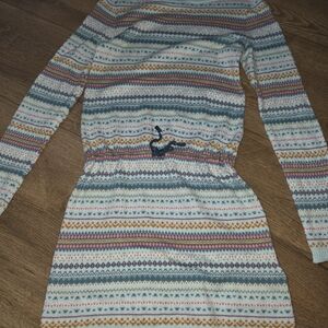 H&M Beautiful Isle Multicolor blue  Knit Dress.